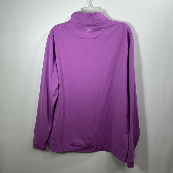 Peter Millar Purple 1/4 zip lightweight polyester jacket size XL - Picture 7 of 8